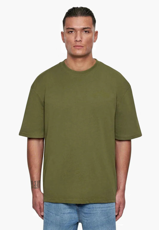 Oversized Plain T-Shirt - Olive